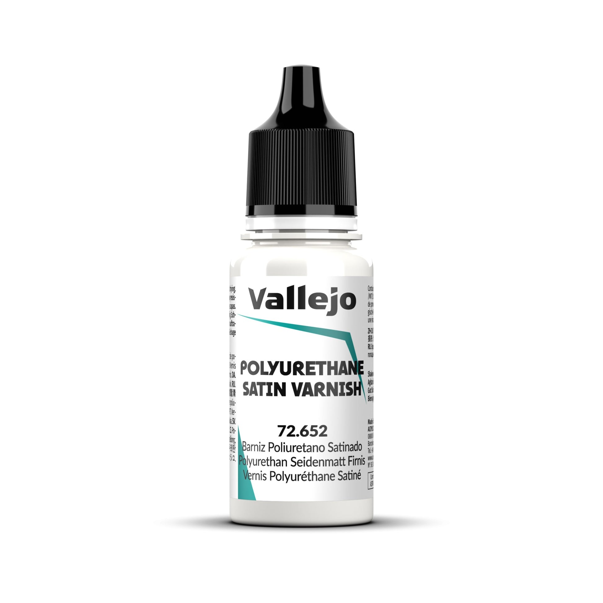 Vallejo Polyurethane Satin Varnish 18ml Acrylic Paint-1
