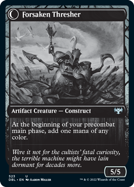 Foreboding Statue // Forsaken Thresher [Innistrad: Double Feature]-2