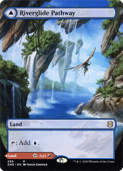 Riverglide Pathway // Lavaglide Pathway (Borderless Alternate Art) [Zendikar Rising]-1