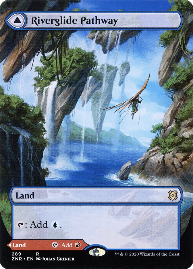 Riverglide Pathway // Lavaglide Pathway (Borderless Alternate Art) [Zendikar Rising]-1