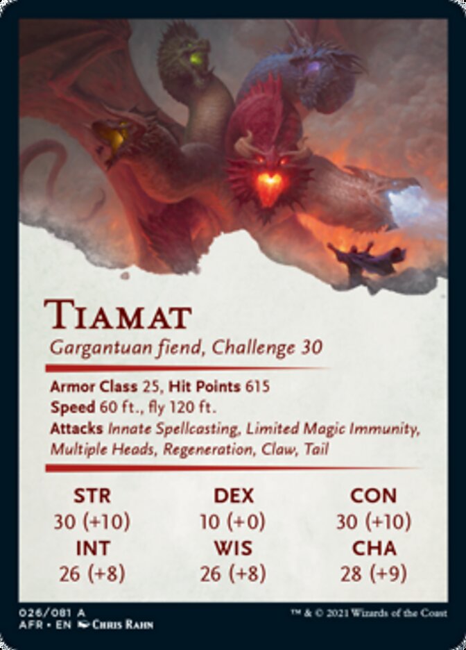 Tiamat Art Card [Dungeons & Dragons: Adventures in the Forgotten Realms Art Series]-2