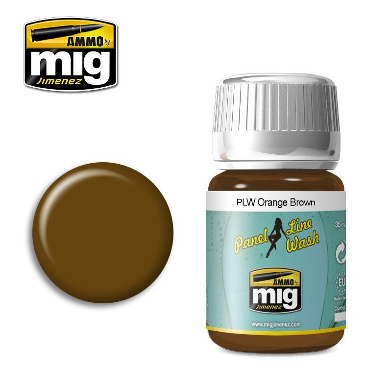 Ammo by MIG Panel Line Wash Orange Brown 35ml-1