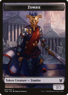 Human Soldier // Zombie Double-Sided Token [Theros Beyond Death Tokens]-2