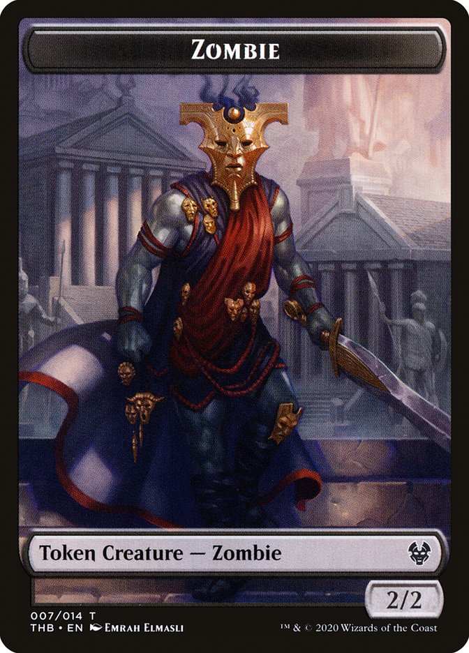 Human Soldier // Zombie Double-Sided Token [Theros Beyond Death Tokens]-2