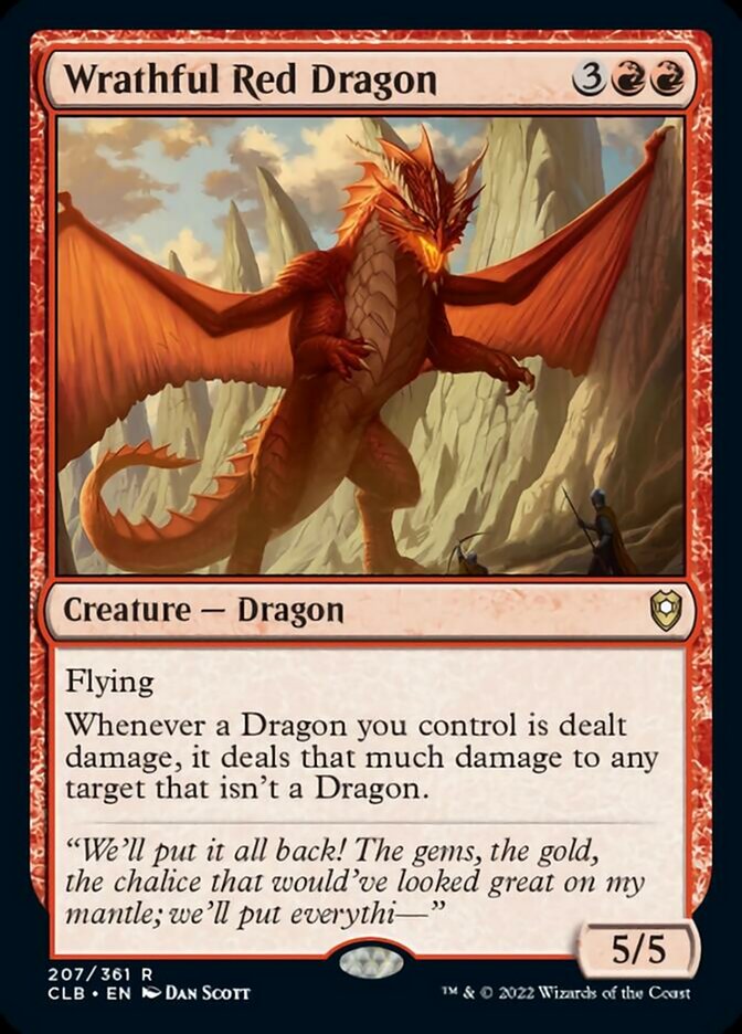 Wrathful Red Dragon [Commander Legends: Battle for Baldur's Gate]-1