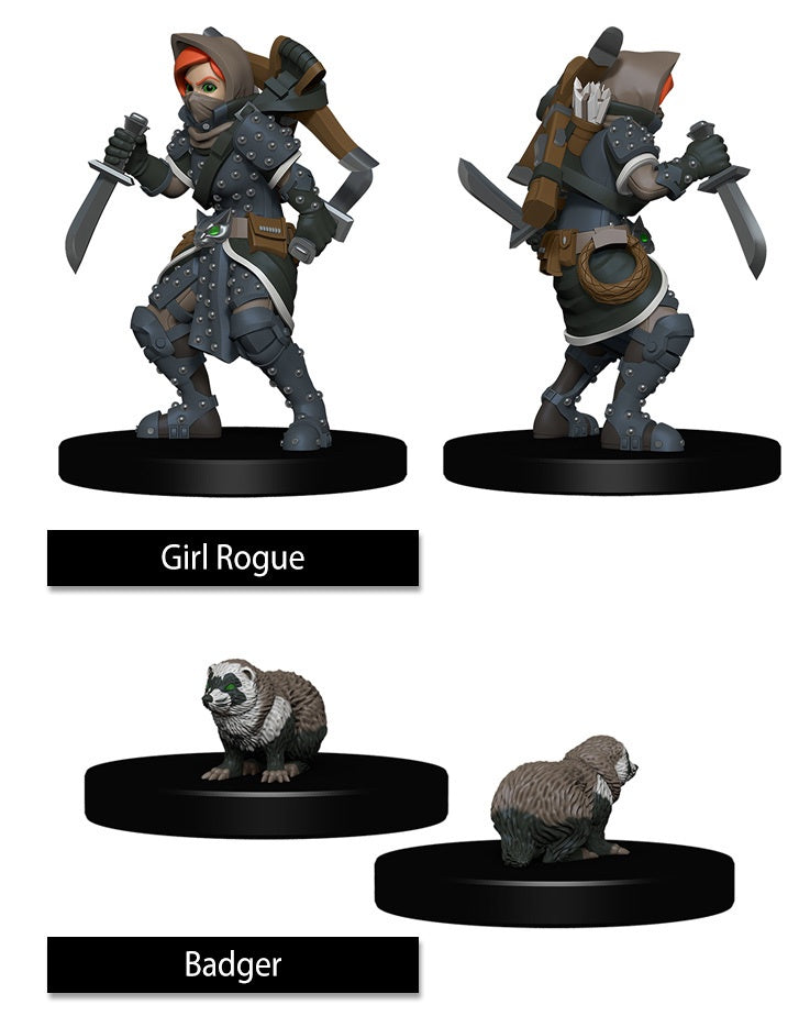 WizKids Girl Rogue & Badger-1