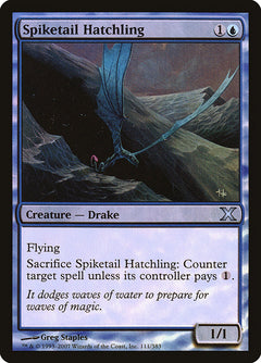 Spiketail Hatchling (Premium Foil) [Tenth Edition]-1