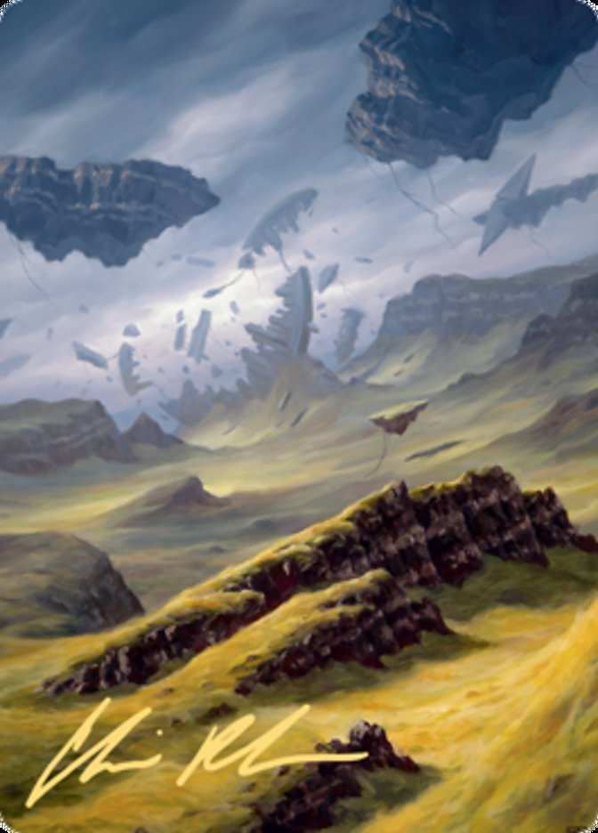 Plains 3 Art Card (Gold-Stamped Signature) [Zendikar Rising Art Series]-1