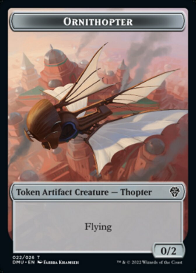 Phyrexian // Ornithopter Double-Sided Token [Dominaria United Tokens]-2