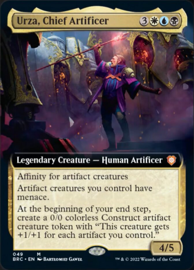 Urza, Chief Artificer (Extended Art) [The Brothers' War Commander]-1