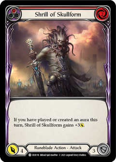 Shrill of Skullform (Red) [EVR116] (Everfest)  1st Edition Rainbow Foil-1
