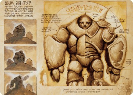 Precursor Golem Art Card [The Brothers' War Art Series]-1