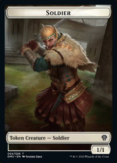 Soldier // Bird (006) Double-Sided Token [Dominaria United Tokens]-1