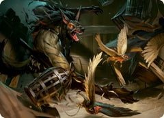 Wing Shredder Art Card [Innistrad: Midnight Hunt Art Series]-1