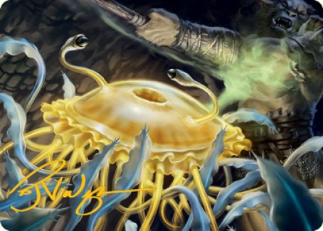 Flumph Art Card (Gold-Stamped Signature) [Dungeons & Dragons: Adventures in the Forgotten Realms Art Series]-1