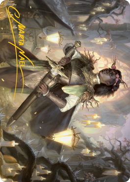 Sungold Sentinel Art Card (Gold-Stamped Signature) [Innistrad: Midnight Hunt Art Series]-1