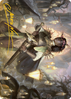Sungold Sentinel Art Card (Gold-Stamped Signature) [Innistrad: Midnight Hunt Art Series]-1