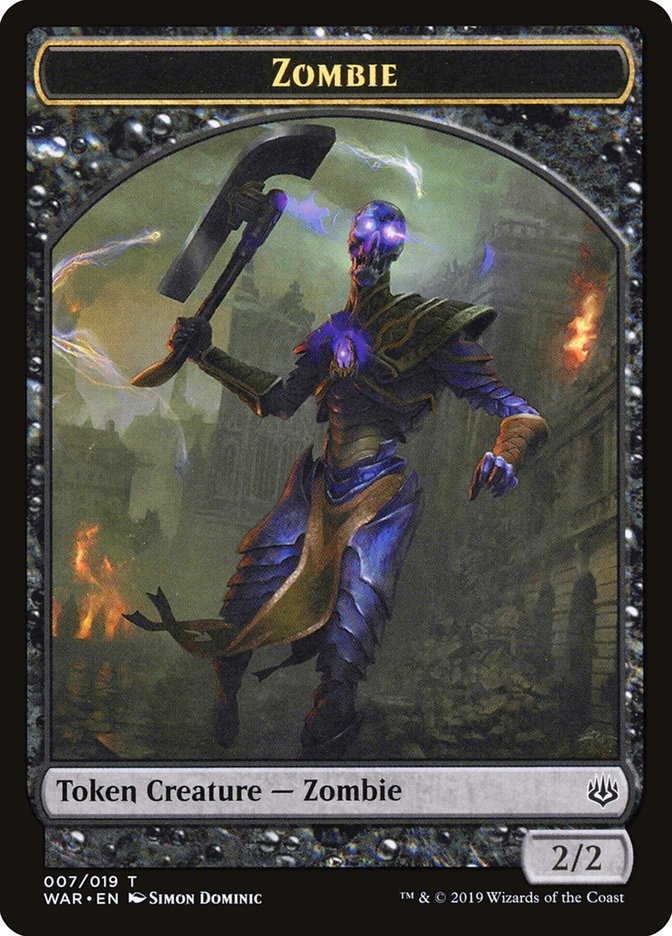 Zombie Token [War of the Spark Tokens]-1