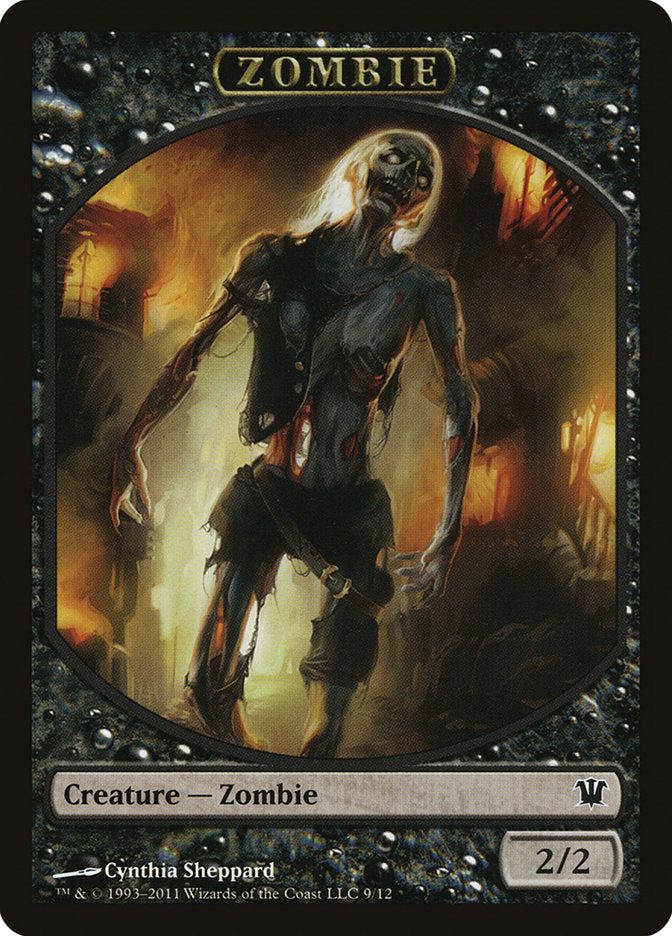 Zombie Token (9/12) [Innistrad Tokens]-1