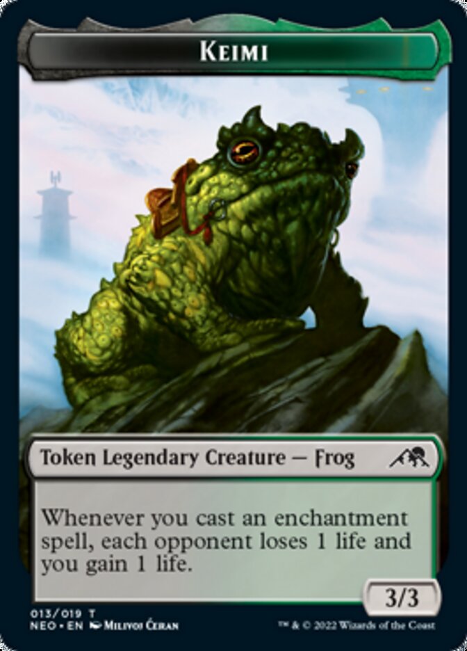 Spirit (002) // Keimi Double-Sided Token [Kamigawa: Neon Dynasty Tokens]-2