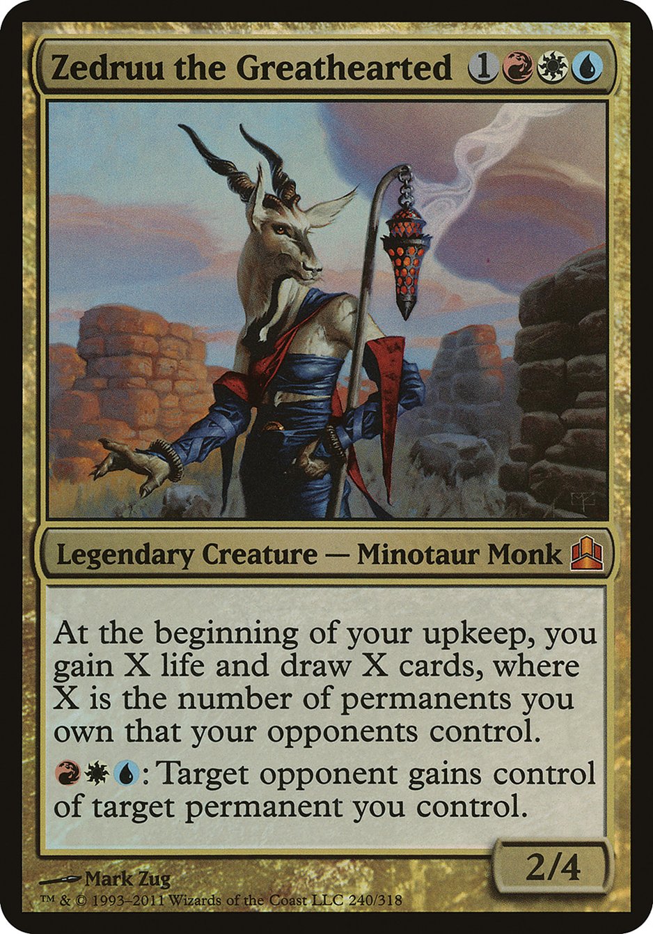 Zedruu the Greathearted (Oversized) [Commander 2011 Oversized]-1