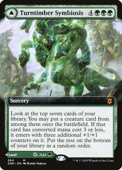 Turntimber Symbiosis // Turntimber, Serpentine Wood (Extended Art) [Zendikar Rising]-1