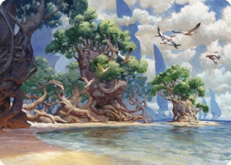 Yavimaya Coast Art Card [Dominaria United Art Series]-1