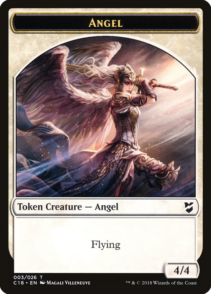 Manifest // Angel Double-Sided Token [Commander 2018 Tokens]-2