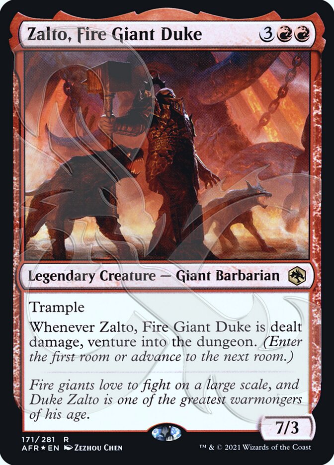 Zalto, Fire Giant Duke (Ampersand Promo) [Dungeons & Dragons: Adventures in the Forgotten Realms Promos]-1