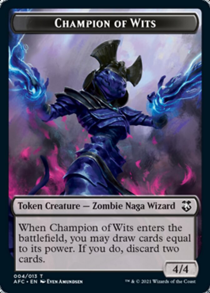 Champion of Wits // Illusion Double-Sided Token [Dungeons & Dragons: Adventures in the Forgotten Realms Commander Tokens]-1