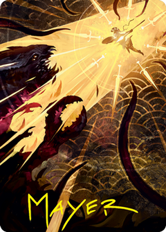 Defiant Strike Art Card (Gold-Stamped Signature) [Strixhaven: School of Mages Art Series]-1