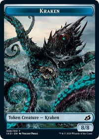 Kraken // Human Soldier (003) Double-Sided Token [Ikoria: Lair of Behemoths Tokens]-1