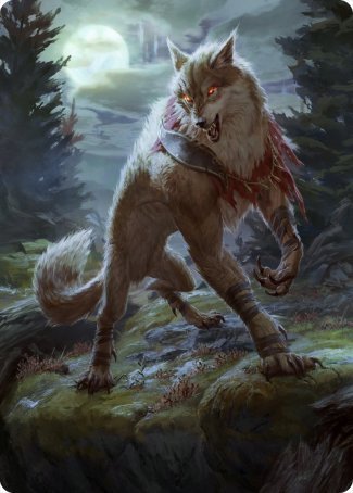 Arlinn, the Moon's Fury 1 Art Card [Innistrad: Midnight Hunt Art Series]-1
