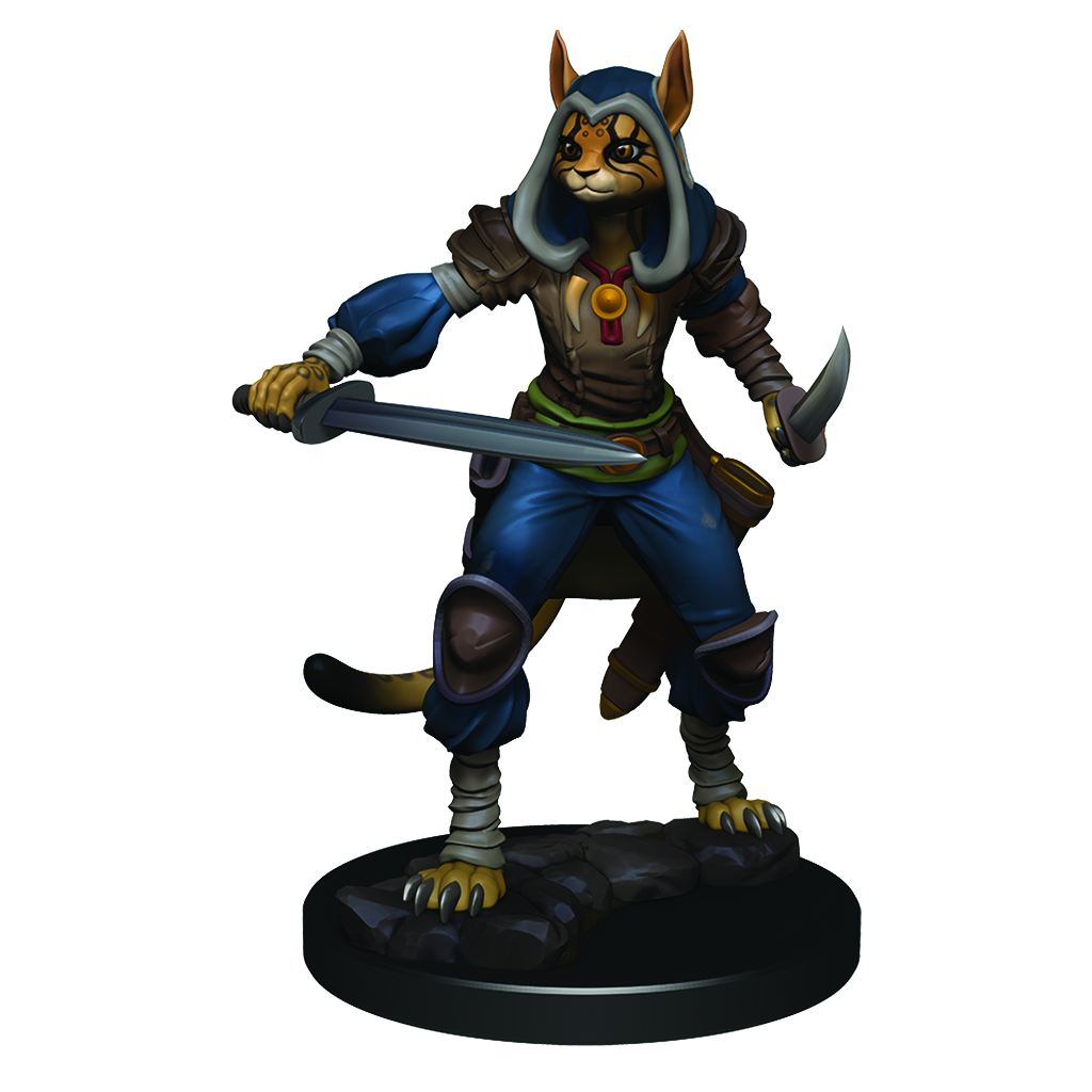 D&D Premium Painted Figures Female Tabaxi Rogue-1