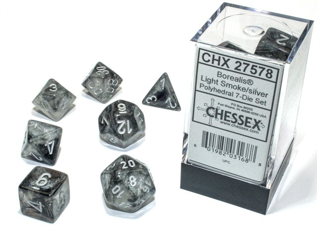 CHX 27578 Borealis Polyhedral Light Smoke/Silver Luminary 7-Die Set-1