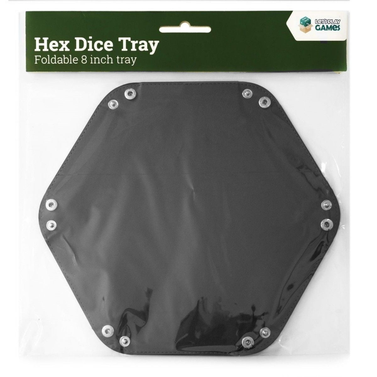 LPG Hex Dice Tray 8" Black-1