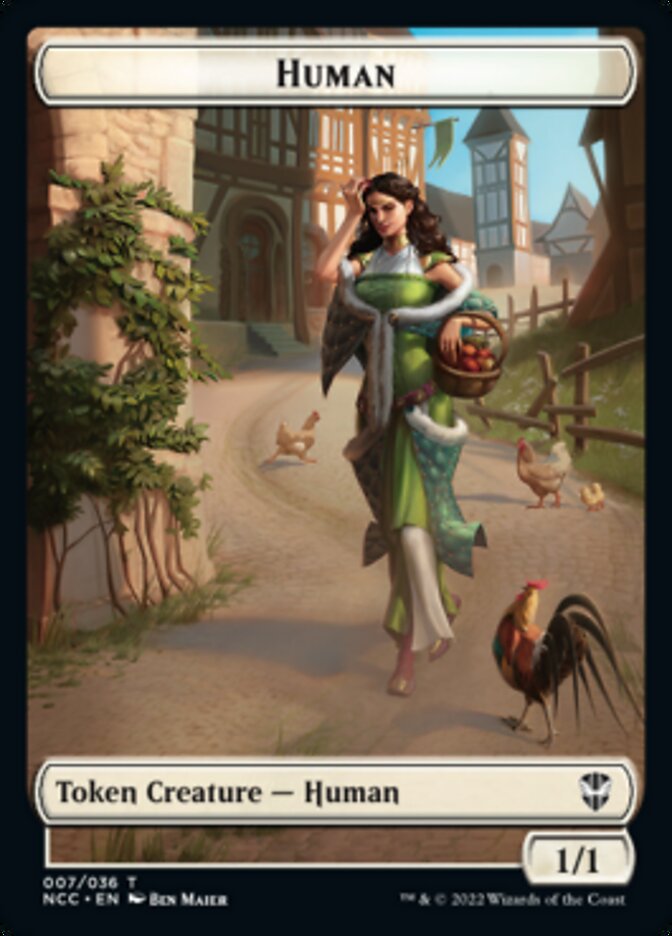 Eldrazi Spawn // Human Double-Sided Token [Streets of New Capenna Commander Tokens]-2