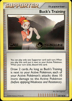 Buck's Training (130/146) (Staff Prerelease Promo) [Diamond & Pearl: Legends Awakened]-1