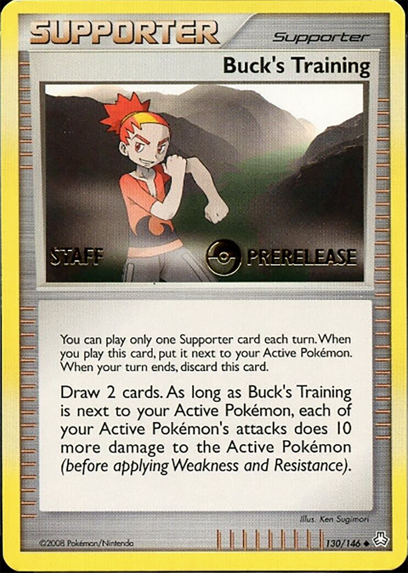 Buck's Training (130/146) (Staff Prerelease Promo) [Diamond & Pearl: Legends Awakened]-1