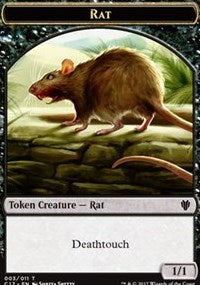 Rat // Cat Double-Sided Token [Commander 2017 Tokens]-1