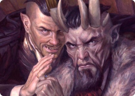 A Little Chat Art Card [Streets of New Capenna Art Series]-1