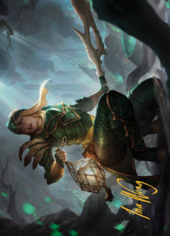 Argothian Opportunist Art Card (Gold-Stamped Signature) [The Brothers' War Art Series]-1