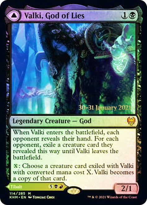 Valki, God of Lies // Tibalt, Cosmic Impostor [Kaldheim Prerelease Promos]-1