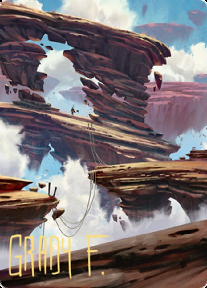 Boulderloft Pathway Art Card (Gold-Stamped Signature) [Zendikar Rising Art Series]-1