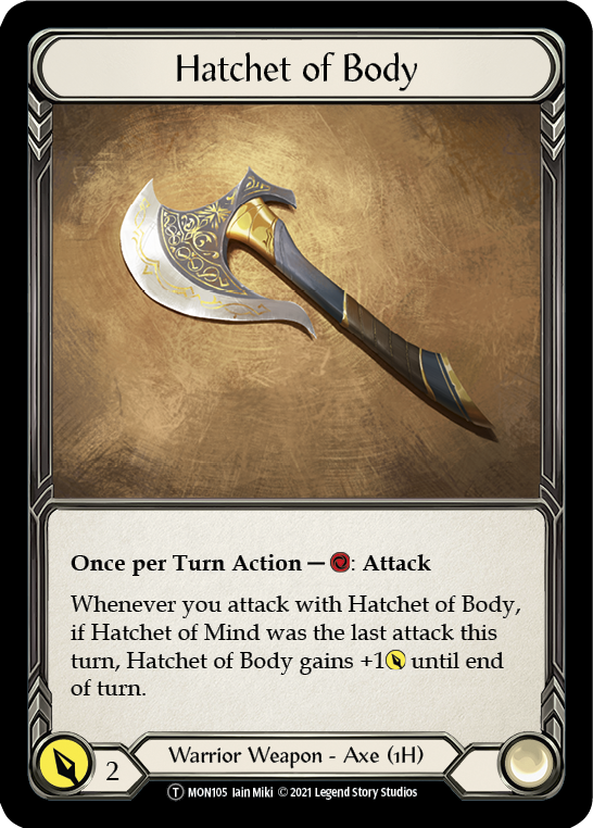 Hatchet of Body // Boltyn [U-MON105 // U-MON030] (Monarch Unlimited)  Unlimited Normal-1