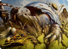 Bulette Art Card (Gold-Stamped Signature) [Dungeons & Dragons: Adventures in the Forgotten Realms Art Series]-1
