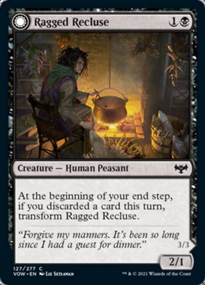 Ragged Recluse // Odious Witch [Innistrad: Crimson Vow]-1