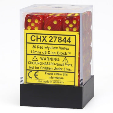 CHX 27844 Vortex 12mm d6 Red/Yellow Block (36)