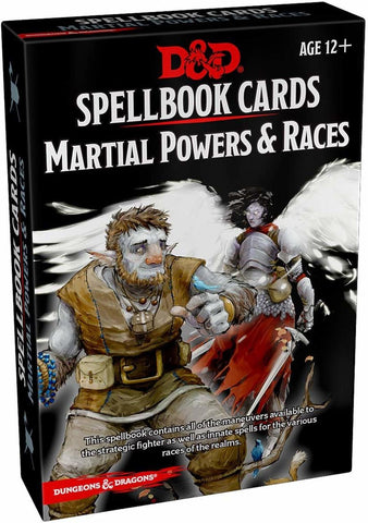 Spellbook Cards - Martial Powers & Races