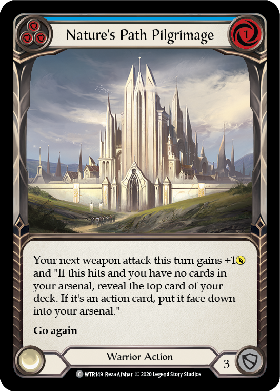 Nature's Path Pilgrimage (Blue) [U-WTR149] (Welcome to Rathe Unlimited)  Unlimited Rainbow Foil-1
